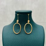 گوشواره طلا 18 عیار آکوا بیضی کد 704