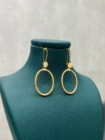 گوشواره طلا 18 عیار آکوا بیضی کد 704 - تصویر 2