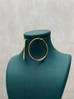 گوشواره طلا 18 عیار حلقه ای دوریکا کد 705 - تصویر 2