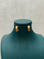گوشواره طلا 18 عیار چفتی لاو کارتیه کد 701