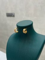 گوشواره طلا 18 عیار چفتی کارتیه زنجیری کد 702 - تصویر 2