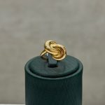 انگشتر طلا 18 عیار گره ای کد 415